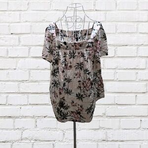 Torrid Pink Floral Blouse